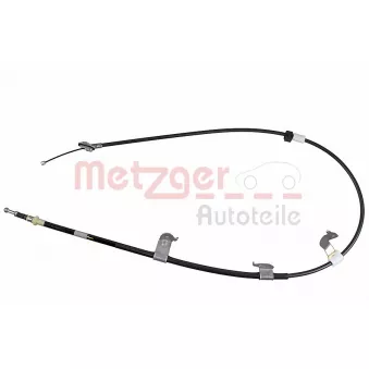 METZGER 17.9009 - Tirette à câble, frein de stationnement arrière gauche
