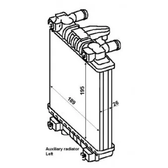 Radiateur, refroidissement du moteur NRF 53014 pour AUDI A6 3.0 TDI - 218cv
