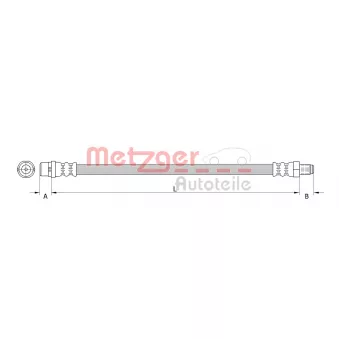 METZGER 4110277 - Flexible de frein