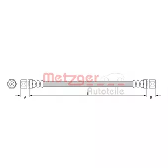METZGER 4111132 - Flexible de frein