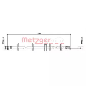 METZGER 4111499 - Flexible de frein