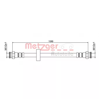 Flexible de frein METZGER OEM 22110
