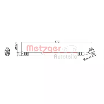 METZGER 4111795 - Flexible de frein