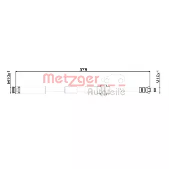 METZGER 4111800 - Flexible de frein