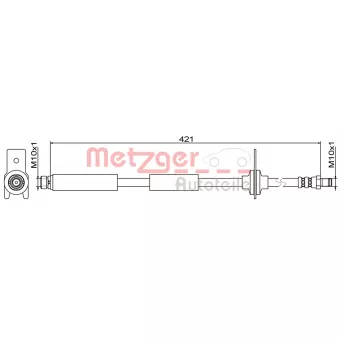 METZGER 4111814 - Flexible de frein