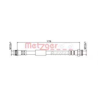 METZGER 4111843 - Flexible de frein
