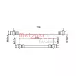 METZGER 4111861 - Flexible de frein arrière droit