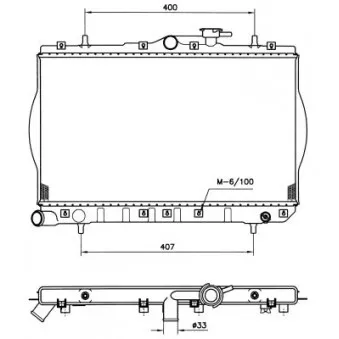 NRF 53260 - Radiateur, refroidissement du moteur