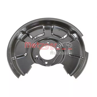 Déflecteur, disque de frein arrière gauche METZGER 6115353