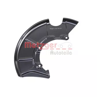 Déflecteur, disque de frein avant droit METZGER 6115500 pour AUDI TT 1.9 TDI - 110cv