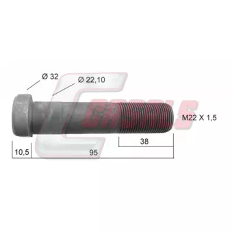 CASALS 21226 - Boulon de roue