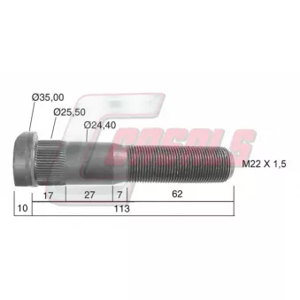 CASALS 21495 - Boulon de roue