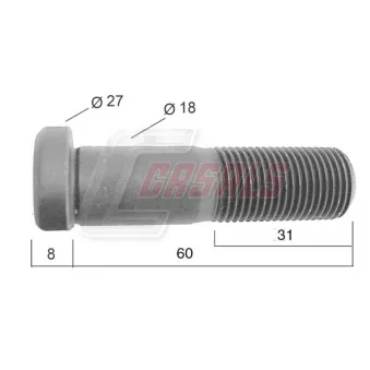 CASALS 21526 - Boulon de roue