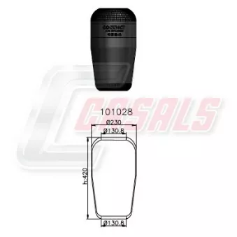 CASALS B1010 - Ressort pneumatique, suspension pneumatique