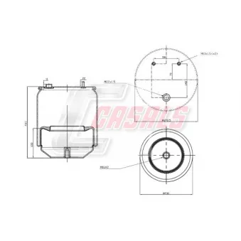 CASALS B2953 - Ressort pneumatique, suspension pneumatique