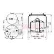 Ressort pneumatique, suspension pneumatique CASALS [B3001]