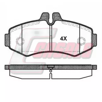 CASALS BKM1304 - Jeu de 4 plaquettes de frein avant