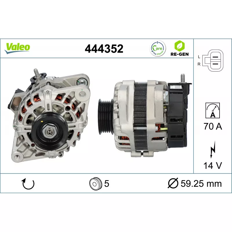 Alternateur VALEO 444352 - Visuel 1