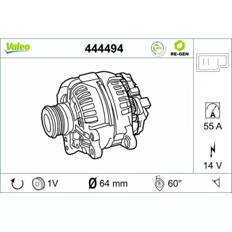 Alternateur VALEO OEM 83AB10300AA