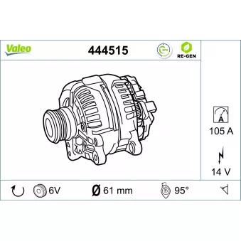 Alternateur VALEO OEM 12311738082