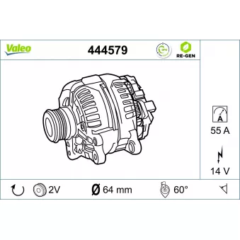 Alternateur VALEO OEM 1324957