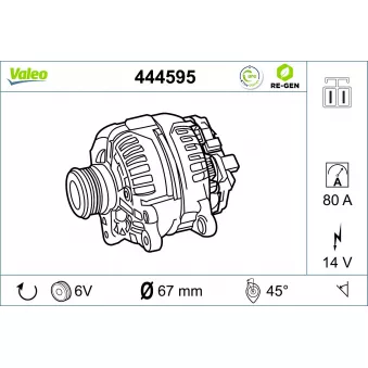 Alternateur VALEO OEM 231002J010
