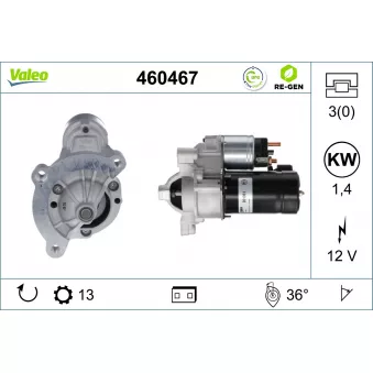 Démarreur VALEO OEM 5802FJ