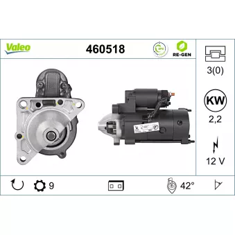 Démarreur VALEO OEM 7701067297