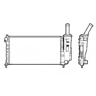 Radiateur, refroidissement du moteur NRF OEM 10-3737