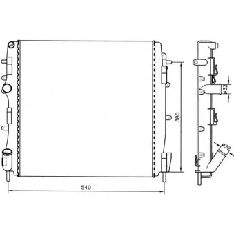 Radiateur, refroidissement du moteur NRF OEM 042-017-0028