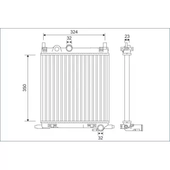 Radiateur, refroidissement du moteur VALEO OEM 003-017-0035