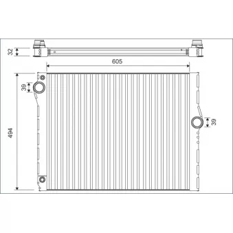 Radiateur, refroidissement du moteur VALEO 701172 pour BMW Série 7 750 i xDrive - 408cv