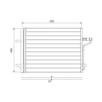 Condenseur, climatisation VALEO 812877