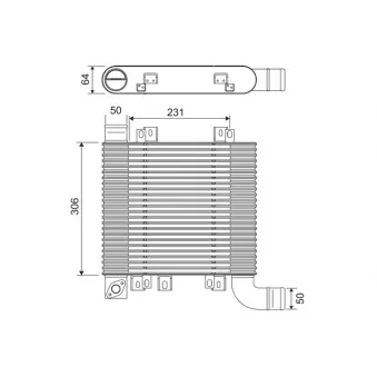 Intercooler, échangeur AVA QUALITY COOLING HY4359