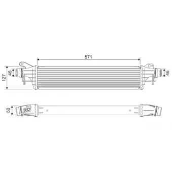 Intercooler, échangeur VALEO 818681