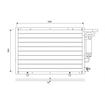 Condenseur, climatisation VALEO 822693 pour FORD FIESTA 1.5 TDCi - 95cv
