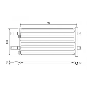 Condenseur, climatisation VALEO 822728