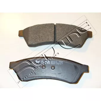 Jeu de 4 plaquettes de frein arrière RED-LINE OEM 96496766