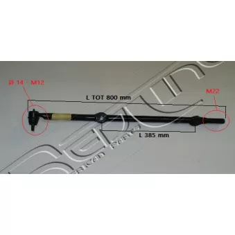 Barre de direction avant droit RED-LINE 40JE007