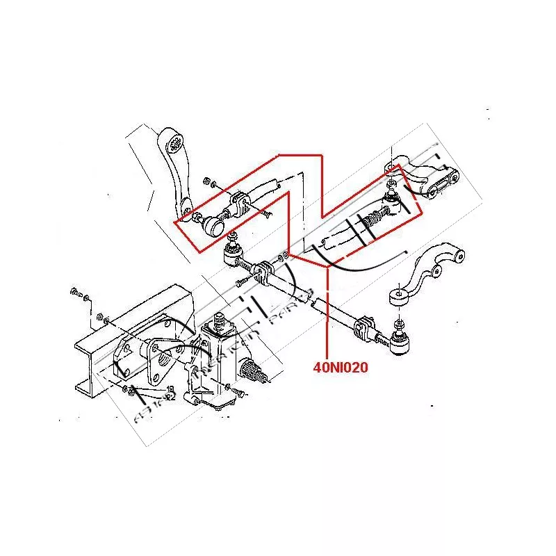 Barre de direction RED-LINE 40NI020 - Visuel 1