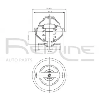 Thermostat d'eau RED-LINE OEM GTS287