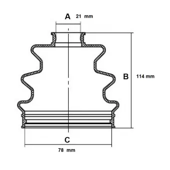 Soufflets de cardan avant RED-LINE OEM 44018s04n00