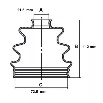 Soufflets de cardan avant RED-LINE OEM 495941H011