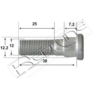 Boulon, jambe d'essieu RED-LINE OEM 90113SA0023