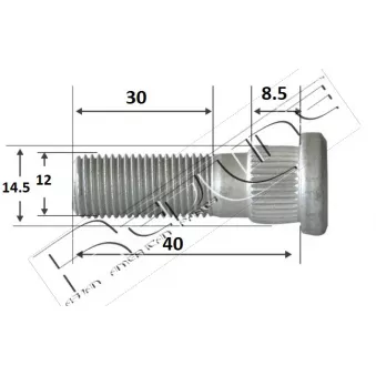 Boulon, jambe d'essieu RED-LINE OEM 5271229400