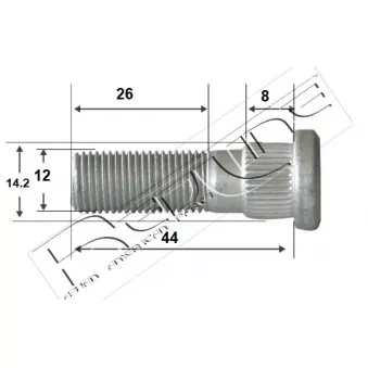 Boulon, jambe d'essieu RED-LINE OEM 9094202049