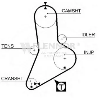 Courroie de distribution FLENNOR [4002]