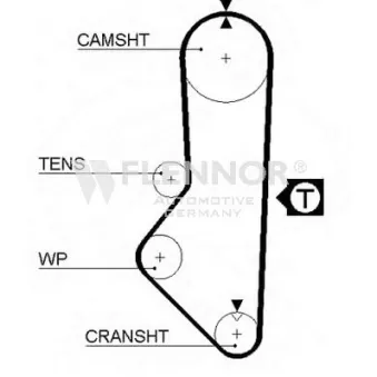 Courroie de distribution FLENNOR [4017]