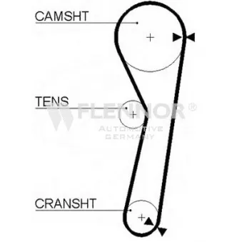 Courroie de distribution FLENNOR [4981]