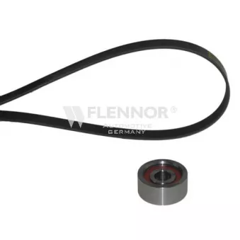 Jeu de courroies trapézoïdales à nervures FLENNOR [F906PK0843]